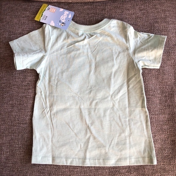 MOOSE Toddler Boy Girl Bluey Printed Short Sleeve T-Shirt Green 3T - Picture 3 of 7